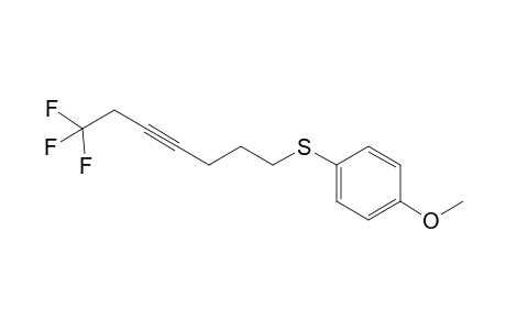 (4-Methoxyphenyl)(7,7,7-trifluorohept-4-yn-1-yl)sulfane