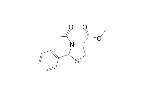 (R)-3-Acetyl-2-phenyl-4-methoxycarbonylthiazolidine