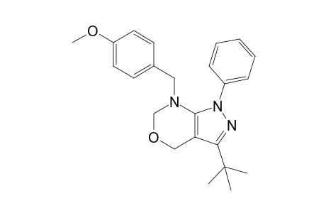 3-tert-Butyl-7-(4-methoxybenzyl)-1-phenyl-1,4,6,7-tetrahydropyrazolo[3,4-d][1,3]oxazine