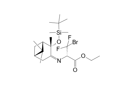 (1'S,2'S,5'S,2S)-Ethyl 2-[(2'-tert-butyldimethylsiloxypinylidene)amino]-3-bromo-3,3-difluoropropanoate