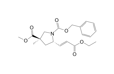 (2S,4R)-1-Benzyloxycarbonyl-2-(2-ethoxycarbonyl-E-ethenyl)-4-methoxycarbonyl-4-methylpyrrolidine