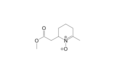 2-(6-Methyl-1-oxido-2,3,4,5-tetrahydropyridin-1-ium-2-yl)acetic acid methyl ester