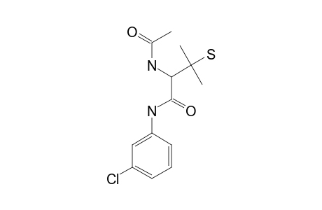2-ACETAMIDE-3-METHYL-3-MERCAPTO-N-(META-CHLOROPHENYL)-BUTANAMIDE
