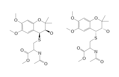 (3RS,4SR)-CIS-3,4-DIHYDRO-[S-(N-ACETYL)-O-METHYLCYSTEINYL)]-3-HYDROXY-6,7-DIMETHOXY-2,2-DIMETHYLBENZO-1H-PYRANE