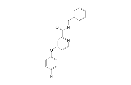 4-(4-AMINOPHENOXY)-N-BENZYL-PYRIDINE-2-CARBOXAMIDE