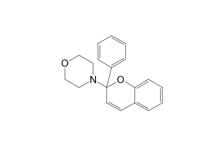 Morpholine, 4-(2-phenyl-2H-1-benzopyran-2-yl)-