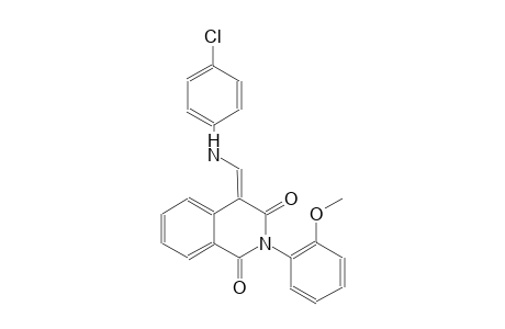 1,3(2H,4H)-isoquinolinedione, 4-[[(4-chlorophenyl)amino]methylene]-2-(2-methoxyphenyl)-, (4E)-