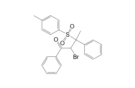 1-Butanone, 2-bromo-3-[(4-methylphenyl)sulfonyl]-1,3-diphenyl-