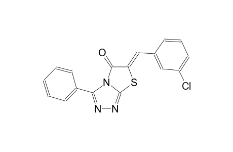 thiazolo[2,3-c][1,2,4]triazol-5(6H)-one, 6-[(3-chlorophenyl)methylene]-3-phenyl-, (6Z)-