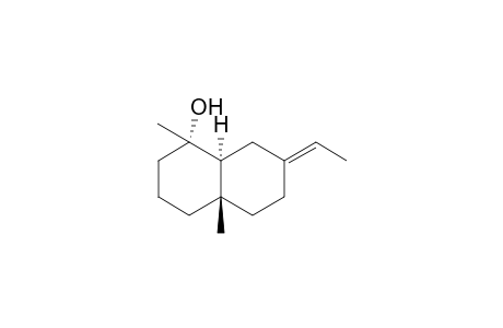 (1.alpha.,4a.beta.,8a.alpha.)-(+-)-Decahydro-7-ethylidene-1,4a-dimethyl-1-naphthalenol isomer