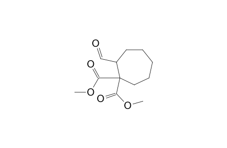 Dimethyl ester of 2-formyl-1,1-cycloheptanedicarboxylic acid