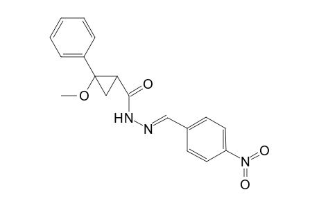 2-Methoxy-2-phenylcyclopropanecarboxylic acid, (4-nitro-benzylidene)hydrazide