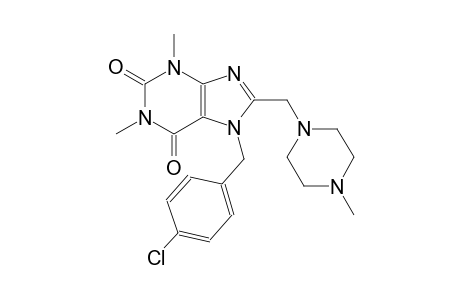 7-(4-chlorobenzyl)-1,3-dimethyl-8-[(4-methyl-1-piperazinyl)methyl]-3,7-dihydro-1H-purine-2,6-dione