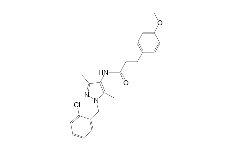 N-[1-(2-chlorobenzyl)-3,5-dimethyl-1H-pyrazol-4-yl]-3-(4-methoxyphenyl)propanamide