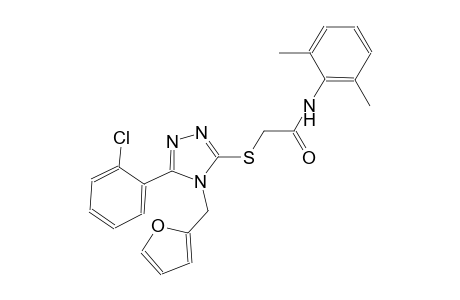 2-{[5-(2-chlorophenyl)-4-(2-furylmethyl)-4H-1,2,4-triazol-3-yl]sulfanyl}-N-(2,6-dimethylphenyl)acetamide