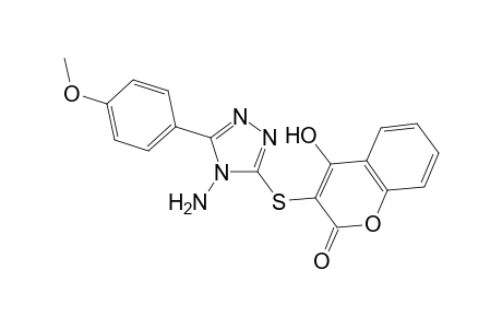 3-((4-Amino-5-(4-methoxyphenyl)-4H-1,2,4-triazol-3-yl) thio)-4-hydroxy-2H-chromen-2-one