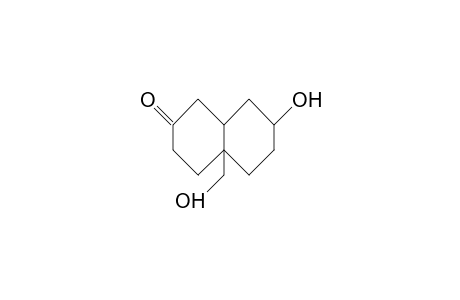 (1R,3S,6R)-6-Hydroxymethyl-9-oxo-bicyclo(4.4.0)decan-3-ol
