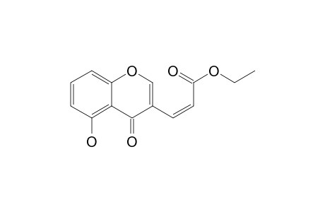 (Z)-3-(5-hydroxy-4-keto-chromen-3-yl)acrylic acid ethyl ester