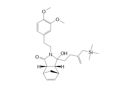 (3R*,3aR*,7aS*)-and (3S*,3aR*,7aS*)-N-[2-(3,4-Dimethoxyphenyl)ethyl]-3-hydroxy-3-[3-(trimethylsilylmethyl]buten-3-enyl]-3a,4,7,7a-tetrahydro-4,7-methanoisoindolin-1-one