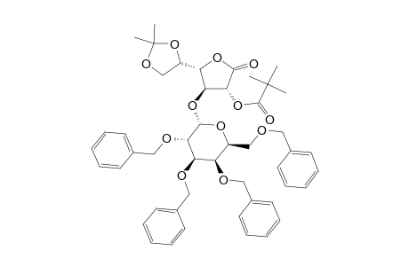 2,3,4,6-TETRA-O-BENZYL-ALPHA-D-GALACTOPYRANOSYL-(1->3)-5,6-O-ISOPROPYLIDENE-2-O-PIVALOYL-D-GALACTONO-1,4-LACTONE