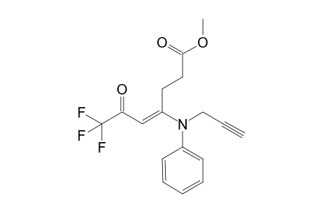 (E)-Methyl-6,6,6-trifluoro-5-oxo-3-(phenyl-N-1-propyn-3-ylamino)-hex-3-enoate