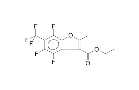 2-METHYL-3-CARBETHOXY-4,5,7-TRIFLUORO-6-TRIFLUOROMETHYLBENZOFURAN