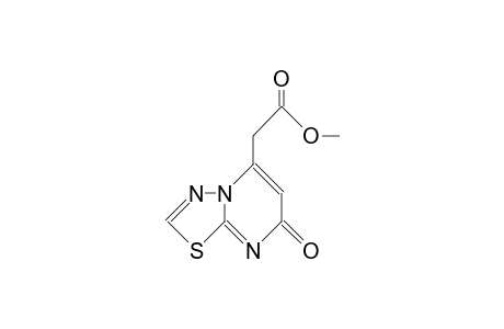 7-Oxo-7H-1,3,4-thiadiazolo(3,2-A)pyrimidin-5-ylacetic acid, methyl ester