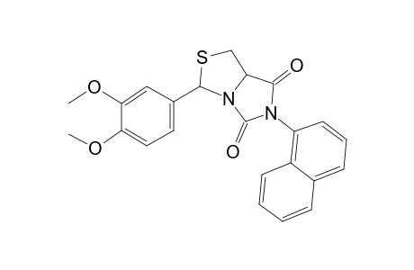 3-(3,4-dimethoxyphenyl)-6-(1-naphthalenyl)-3,7a-dihydro-1H-imidazo[1,5-c]thiazole-5,7-dione