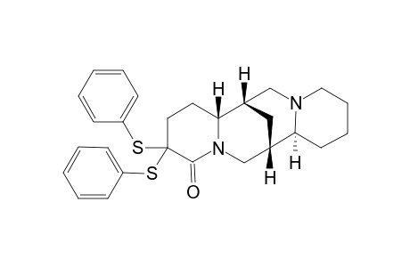 (7S,7aS,14S,14aR)-3,3-Bis-phenylsulfanyl-dodecahydro-7,14-methano-dipyrido[1,2-a;1',2'-e][1,5]diazocin-4-one