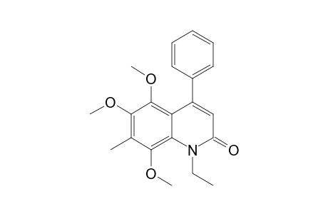 1-Ethyl-5,6,8-trimethoxy-7-methyl-4-phenyl-1H-quinolin-2-one