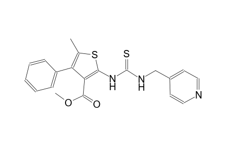methyl 5-methyl-4-phenyl-2-({[(4-pyridinylmethyl)amino]carbothioyl}amino)-3-thiophenecarboxylate