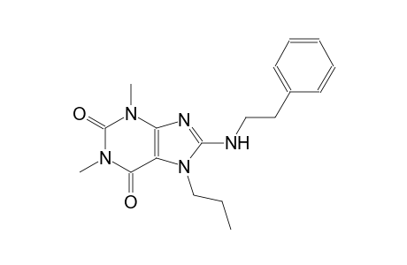 1,3-dimethyl-8-[(2-phenylethyl)amino]-7-propyl-3,7-dihydro-1H-purine-2,6-dione