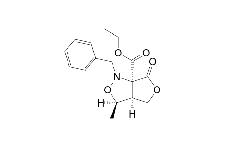 (3R,3aS,6aS)-Tetrahydro-6a-(ethoxycarbonyl)-3-methyl-1-(phenylmethyl)-1H,6H-furo[3,4-c]isoxazol-6-one