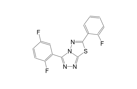 [1,2,4]triazolo[3,4-b][1,3,4]thiadiazole, 3-(2,5-difluorophenyl)-6-(2-fluorophenyl)-