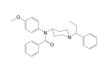 N-4-Methoxyphenyl-N-[1-(1-phenylpropyl)piperidin-4-yl]benzamide