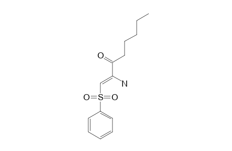 (Z)-2-AMINO-1-(PHENYLSULFONYL)-OCT-1-EN-3-ONE