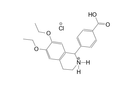 isoquinolinium, 1-(4-carboxyphenyl)-6,7-diethoxy-1,2,3,4-tetrahydro-,chloride