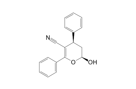 4,6-Diphenyl-2-hydroxy-3,4-dihydro-2H-pyrane-5-carbonitrile