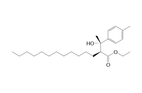 (2S*,3S*)-Ethyl 3-hydroxy-2-dodecanyl-3-(4-methylphenyl)butyrate