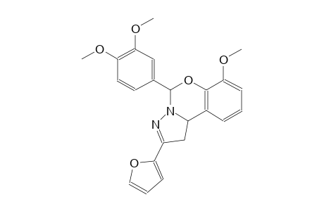 pyrazolo[1,5-c][1,3]benzoxazine, 5-(3,4-dimethoxyphenyl)-2-(2-furanyl)-1,10b-dihydro-7-methoxy-