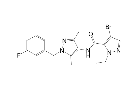 4-bromo-1-ethyl-N-[1-(3-fluorobenzyl)-3,5-dimethyl-1H-pyrazol-4-yl]-1H-pyrazole-5-carboxamide