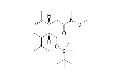 (1R,5R,6R)-2-[6-(tert-Butyldimethylsilyloxymethyl)-5-isopropyl-2-methylcyclohex-2-enyl]-N-methoxy-N-methylacetamide