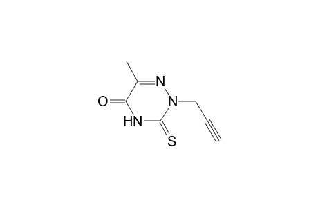 6-Methyl-2-N-propynyl-3-thioxo-[1,2,4]triazin-5-one