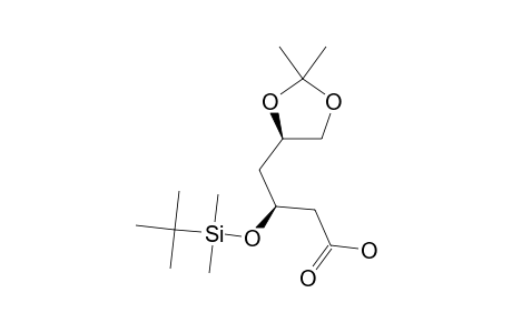 (3R,5S)-3-TERT.-BUTYLDIMETHYLSILYLOXY-5,6-(ISOPROPYLIDENEDIOXY)-HEXANOIC-ACID