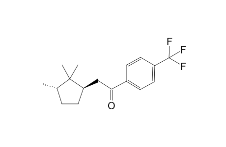 1-[(4-Trifluoromethyl)phenyl]-2-[(1R,3S)-1-(2,2,3-trimethylcyclopent-1-yl)]ethan-1-one