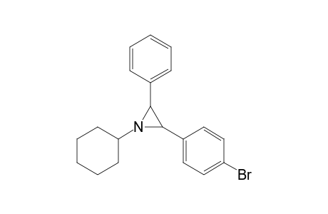 2-(4-Bromophenyl)-1-cyclohexyl-3-phenylaziridine