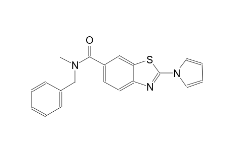 6-benzothiazolecarboxamide, N-methyl-N-(phenylmethyl)-2-(1H-pyrrol-1-yl)-