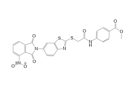 benzoic acid, 4-[[[[6-(1,3-dihydro-4-nitro-1,3-dioxo-2H-isoindol-2-yl)-2-benzothiazolyl]thio]acetyl]amino]-, methyl ester
