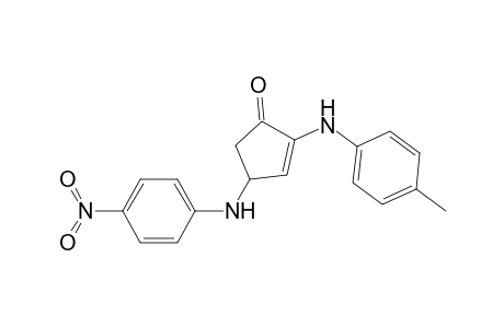 2-Cyclopenten-1-one, 2-[(4-methylphenyl)amino]-4-[(4-nitrophenyl)amino]-