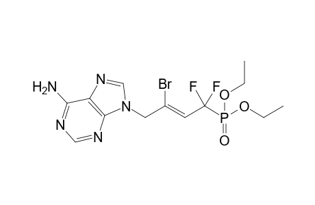 9-[(Z)-2-bromanyl-4-diethoxyphosphoryl-4,4-bis(fluoranyl)but-2-enyl]purin-6-amine